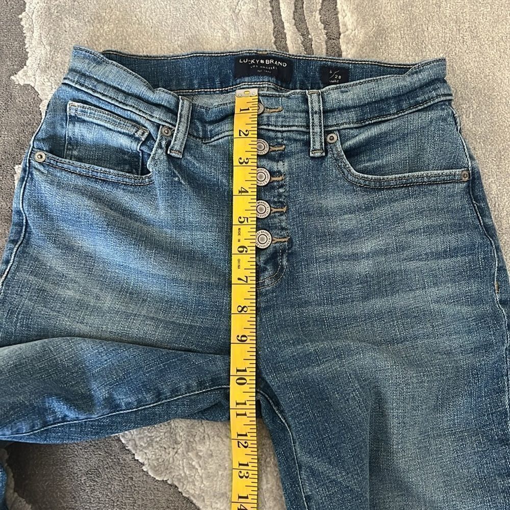 Lucky Brand Bridgette High Rise Button Fly Skinny Jeans 6 28 - Picture 8 of 9